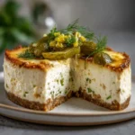 Savory Dill Pickle Cheesecake