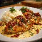Chicken in a Creamy Parmesan And Sun-Dried Tomato Sauce