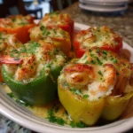 Seafood-Stuffed Bell Peppers with Crab and Shrimp