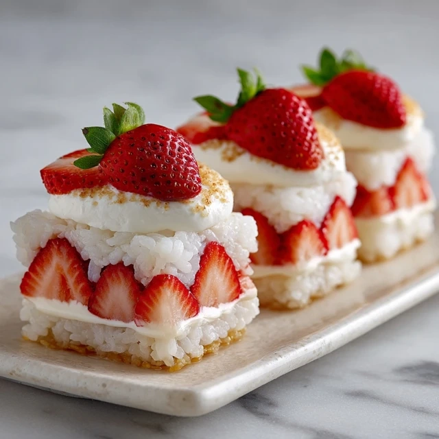 Strawberry Shortcake Sushi