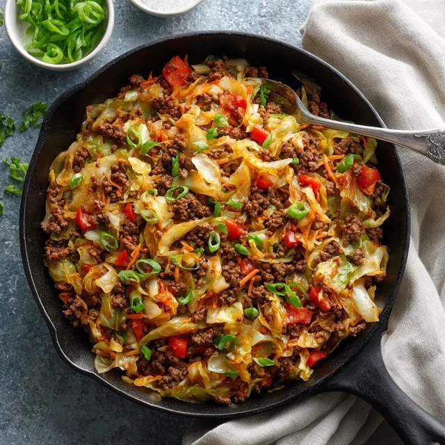 Cabbage and Ground Beef Skillet