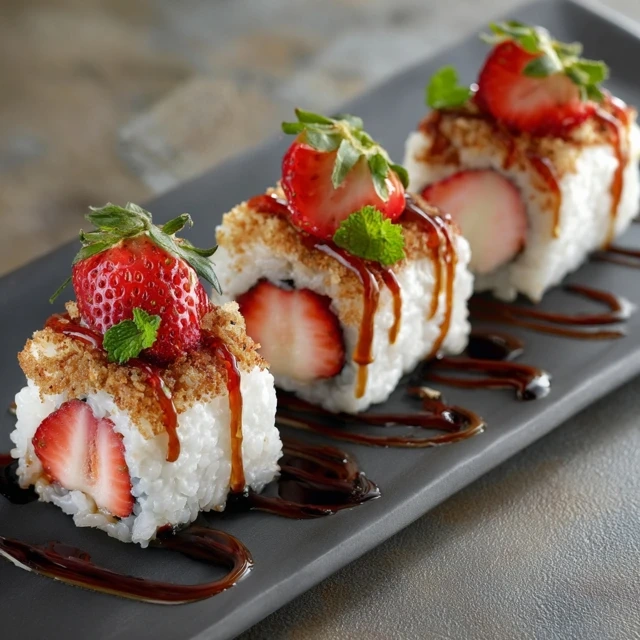 Strawberry Shortcake Sushi