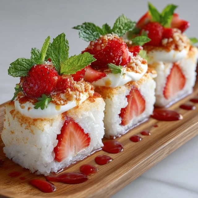 Strawberry Shortcake Sushi
