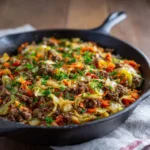 Cabbage and Ground Beef Skillet