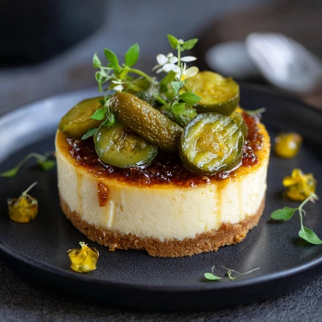 tangy pickle cheesecake
