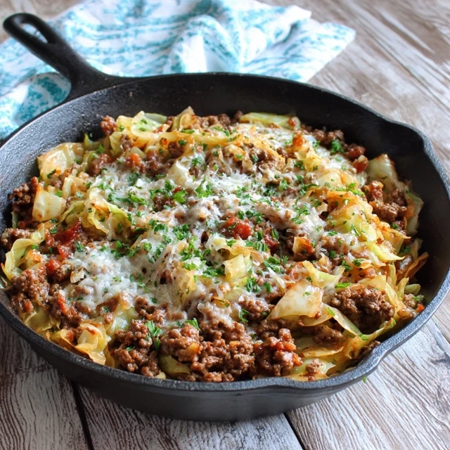 Skillet Cabbage and Ground Beef