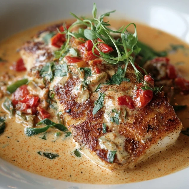 Red Snapper with Creamy Creole Sauce