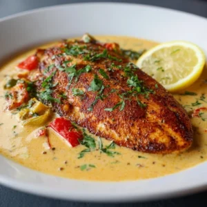 Red Snapper with Creamy Creole Sauce